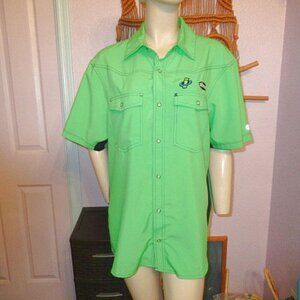 Club Ride New West Cycling Jersey Shirt Mens L Snap Limited Edition Kermit MTB